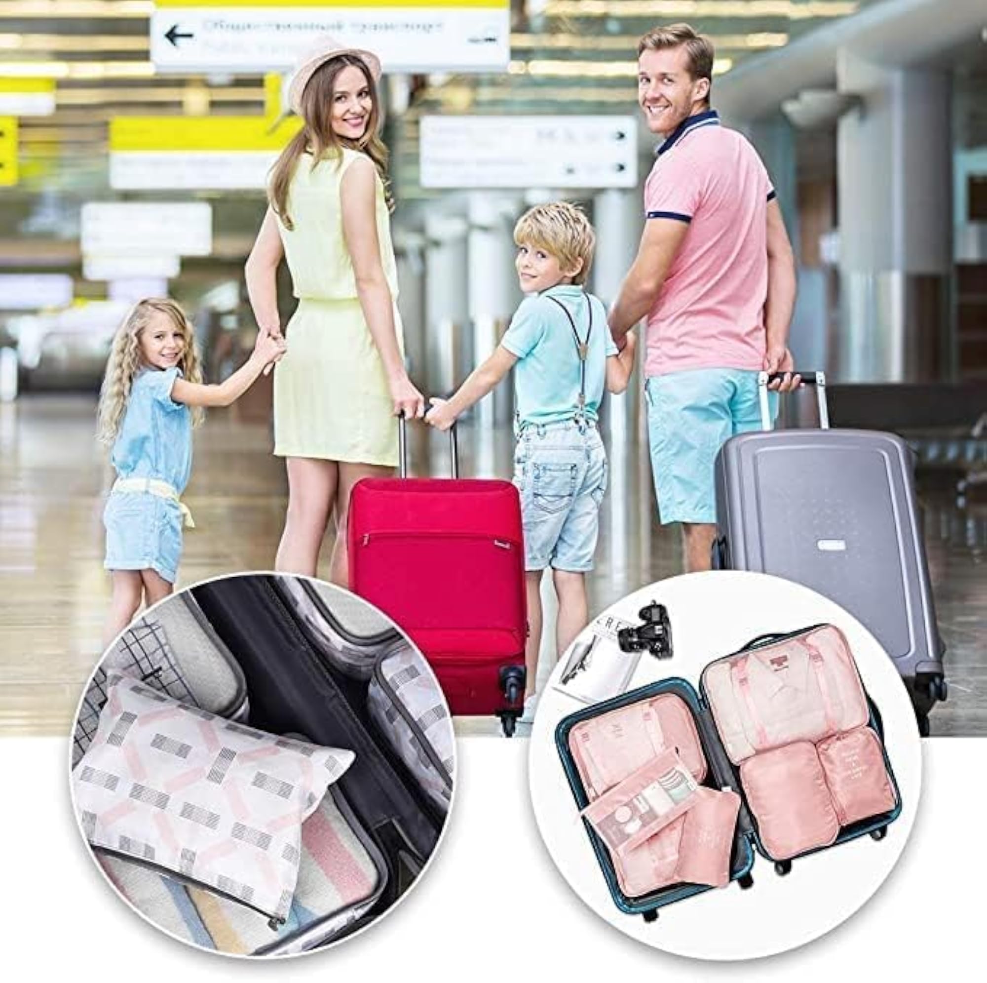 Travel Organizer Packing Cubes Toiletry Bag