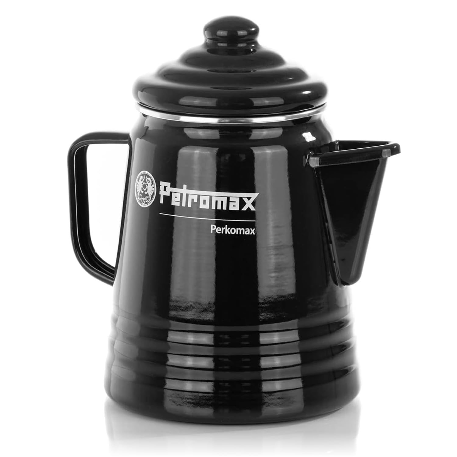 Petromax Tea and Coffee Percolator, Use Indoor/Outdoors for Home Kitchen or Campfire, Enameled Steel Coffee and Tea Pot Brews to Your Taste, 5-6 Cup Capacity