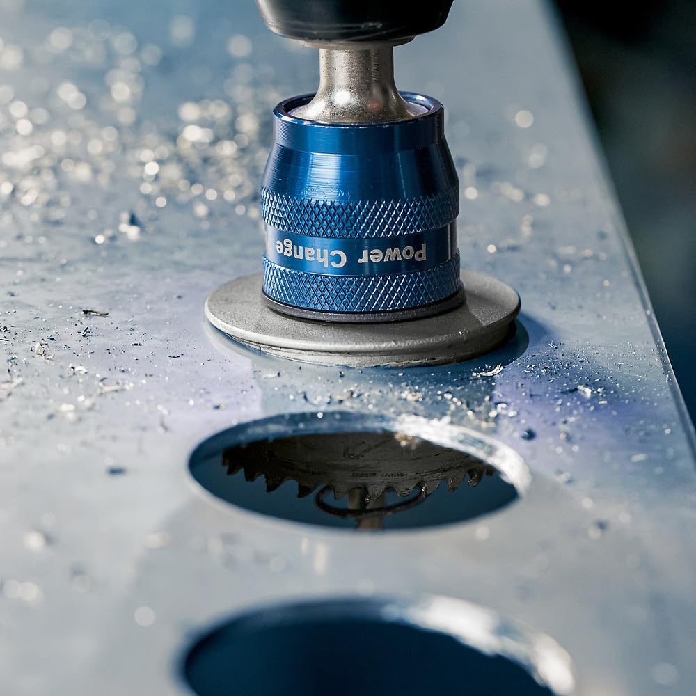 Bosch 1x Scie trépan PRO Sheet Metal Power Change Plus (pour Tôles en acier inoxydable, Tôles en acier, Ø 16 mm, Professional Accessoire Perceuses/visseuses rotatives)