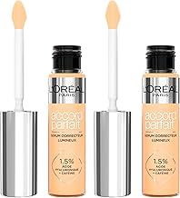 L'Oréal Paris Accord Parfait Radiant Serum Concealer Concealer aus Serum, auffüllend und hydratisiert, Deckkraft Medium, strahlend, neutralisiert Augenringe mit Hyaluronsäure, Farbton 5,5D – 2