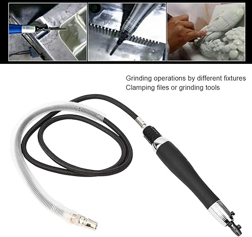 Miniatura 4 de Amoladora neumática, kit de amoladora de troqueles de lápiz de aire micro neumático, mini herramienta de molienda de archivos de alta velocidad,