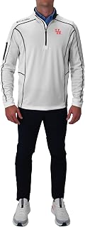 Columbia Univ of Houston Golf Men's Lightweight Casual Golf Shotgun Pullover