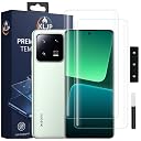 KLJP Premium HD+ UV Tempered Glass Screen Protector For Xiaomi 13 Pro (Pack 2) Full Adhesive UV Curved Screen Protector Case Friendly HD Clarity with Installation Kit gallery image
