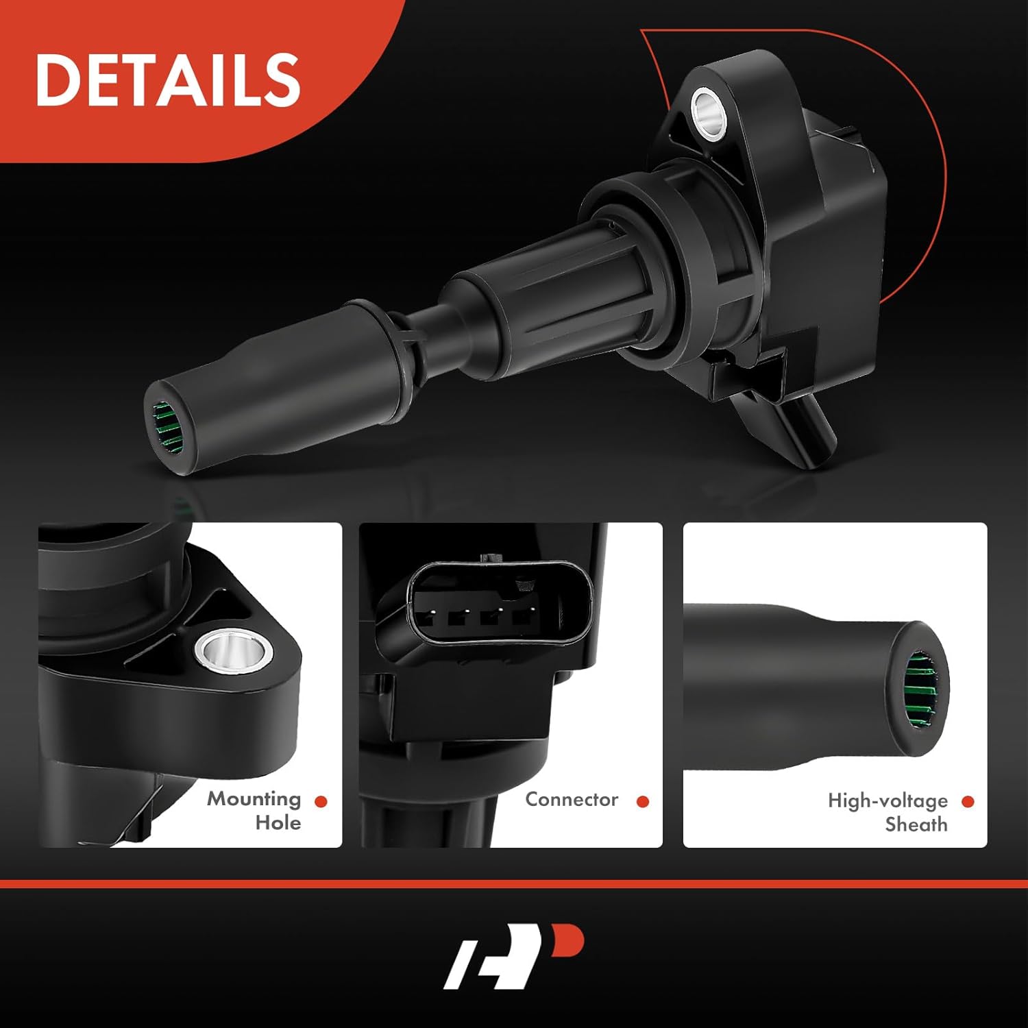 A-Premium 4PCS Ignition Coil Packs Compatible with Hyundai, Kia & Genesis Vehicles - L4 2.0L 2.4L - Santa Fe 2019-2020, Sonata 2015-2019, Optima 2016-2020, G70 2019-2023