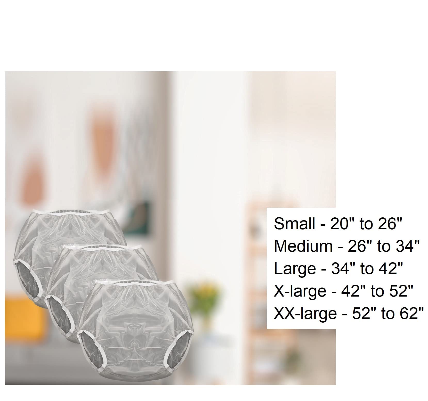 Buy Adult Vinyl Waterproof PullONCover Incontinence Underpants [Pack