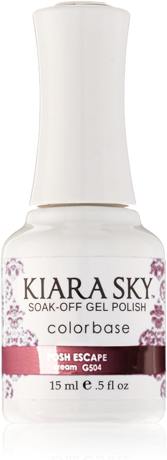 Kiara Sky Soak Off Gel Nail Polish 0.5 fl oz, POSH ESCAPE (G504)