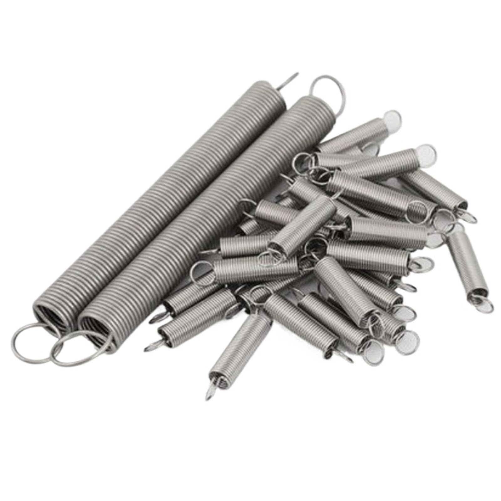 Doppelhaken-Zugfeder, 0,7 mm Drahtdurchmesser, 5–6 Außendurchmesser, 15–50 Länge, Verlängerungsfedern, 5 Stück(50mm)