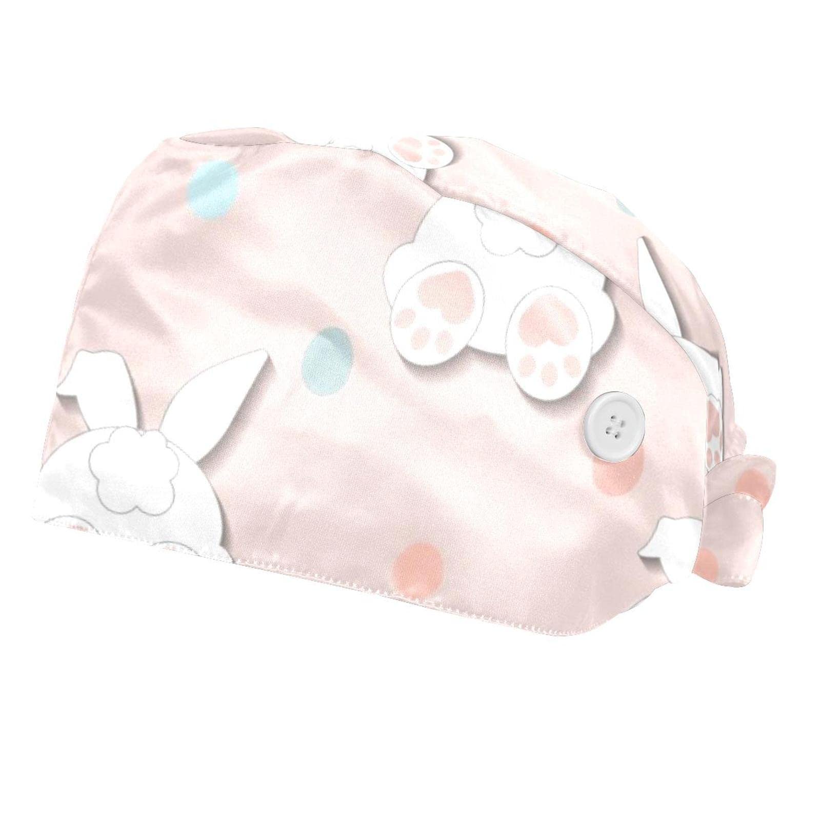 Chapeaux bouffants absorbants : 2 casquettes de travail ajustables - 7