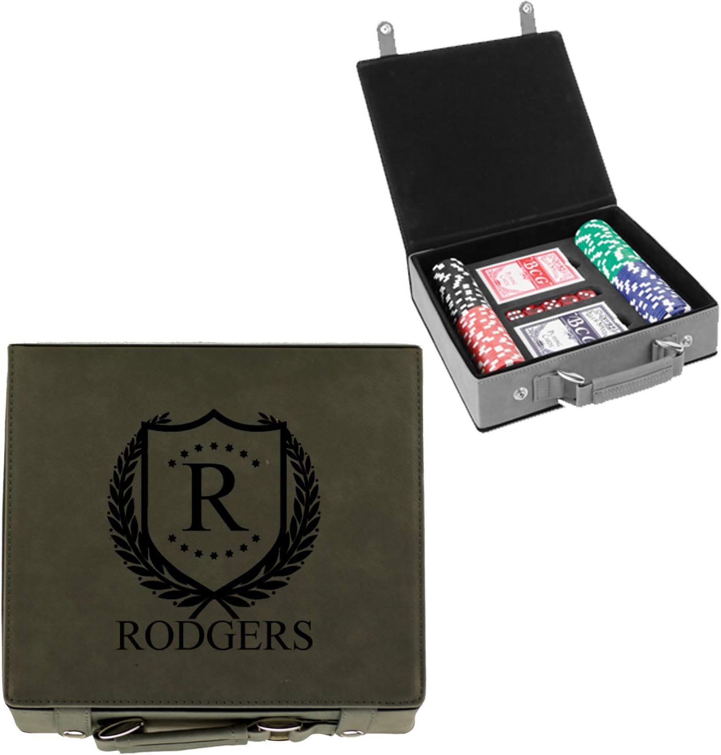 Sofia's Findings Personalized Poker Chip Set - Custom Gifts for Poker Players | ShieldStar Design