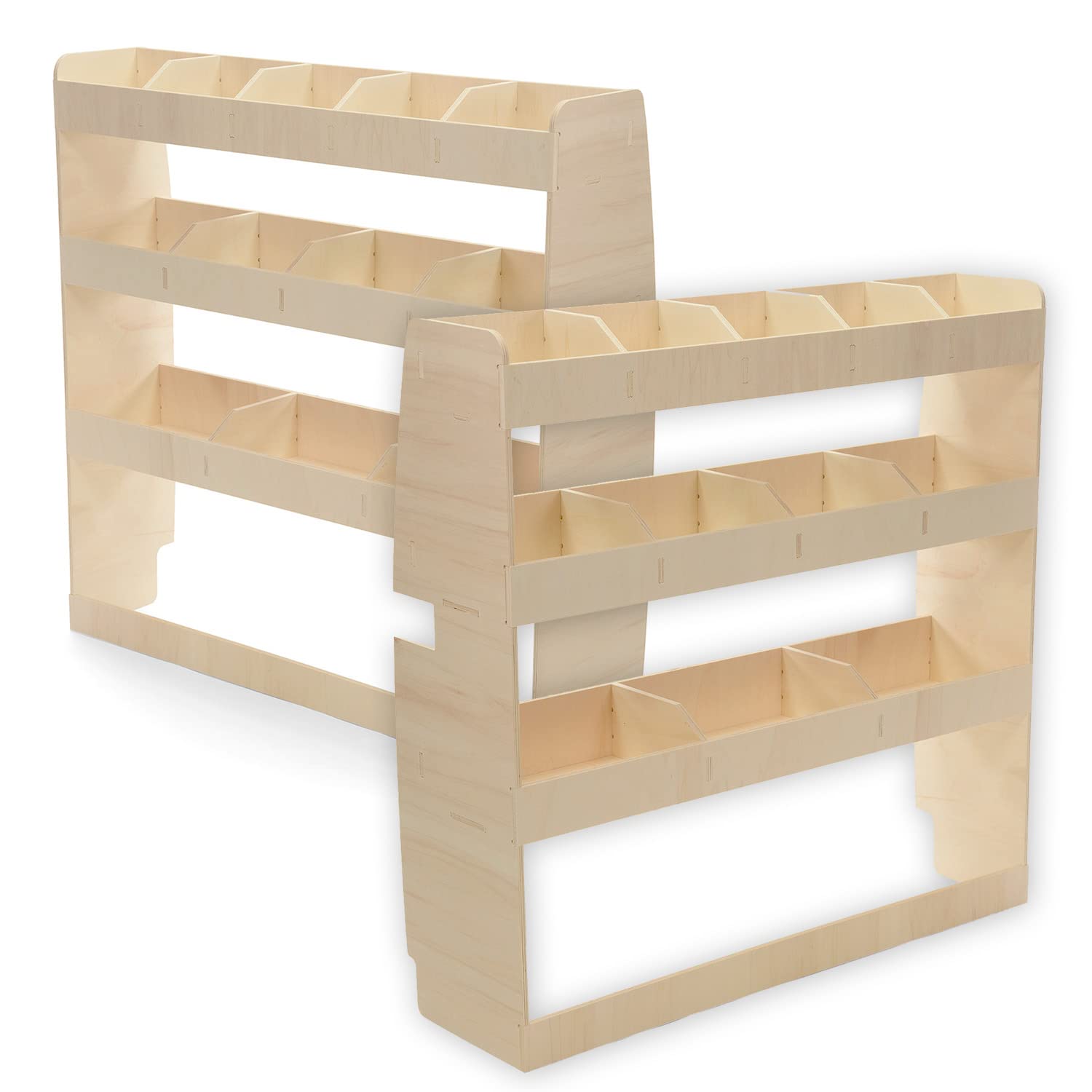 Scaffalatura Per Furgone Ford Transit Custom L2 | Lato Passeggero | 3 Ripiani Con 12 Scomparti - Foto 10