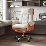 Chaise de bureau avec repose-pieds rétractables, chaise ergonomique robuste, chaise de jeu haute arrière réglable en hauteur, noir