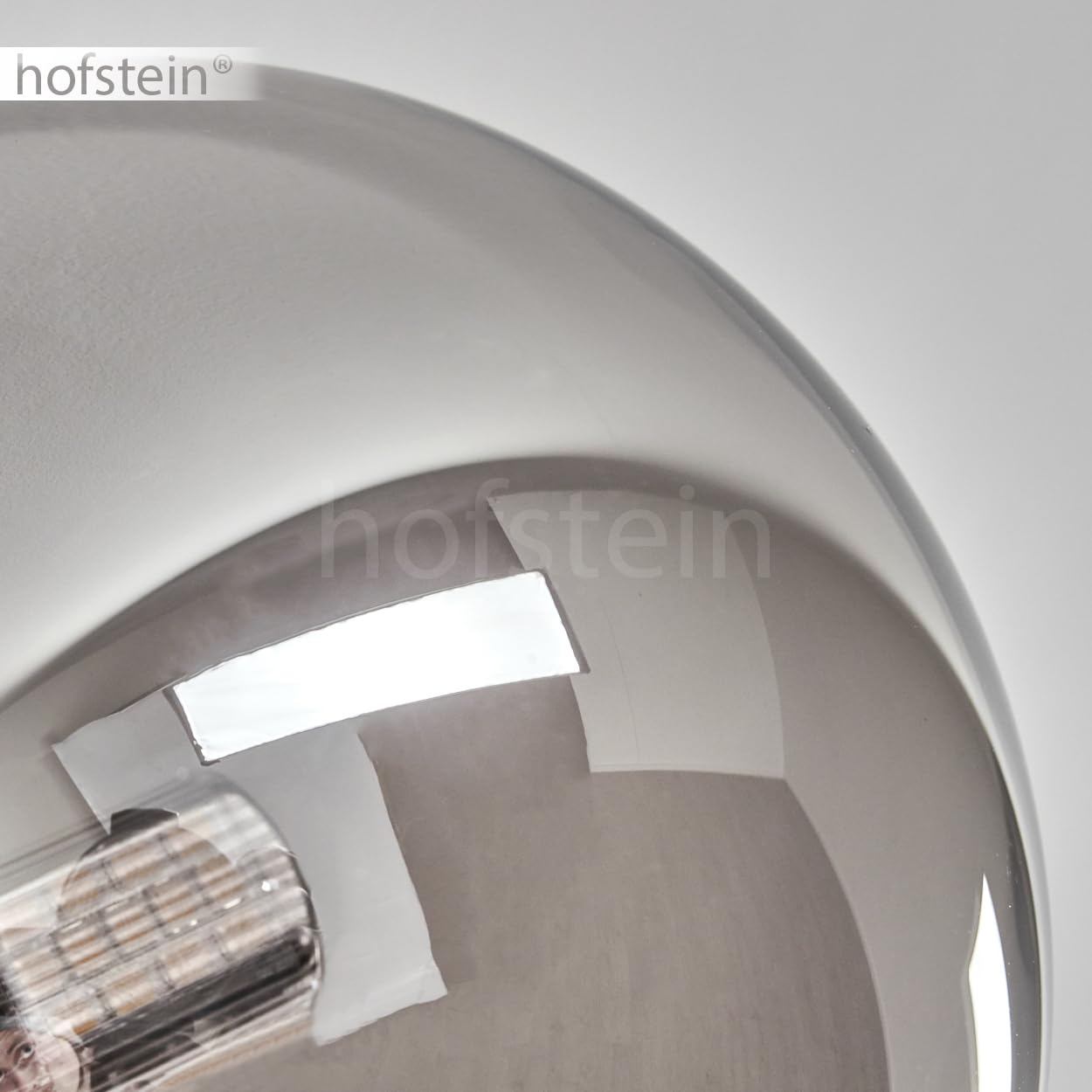 Hofstein Chehalis - Lampada da soffitto in metallo/vetro in nero/oro/ambra/fumé, illuminazione in stile moderno retrò/vintage con paralumi in vetro (Ø 12 cm), 6 x G9