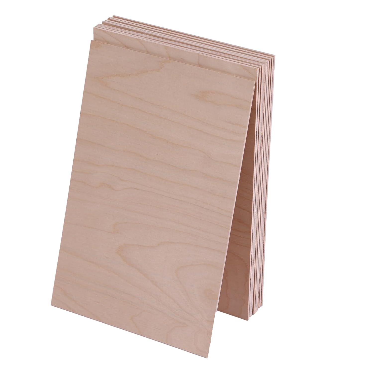 Baltic Brich Plywood 6PCS 3mm 1/8 x 12 x 8inch Plywood Sheets,Unfinished Baltic Brich Plywood for Crafts,Perfect for Laser Cutting & Engraving,Painting,Wood Burning and CNC Cutting