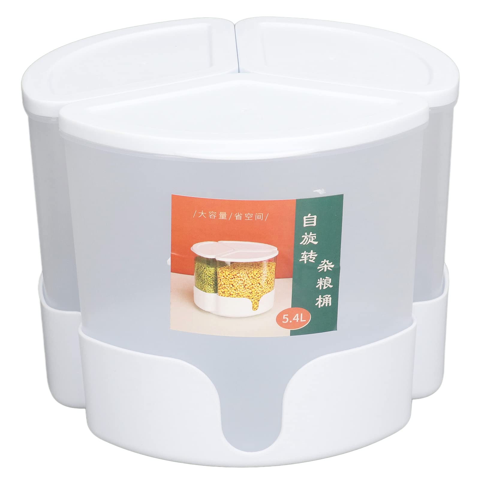 Almacenamiento de arroz y legumbres con dispensador hermético