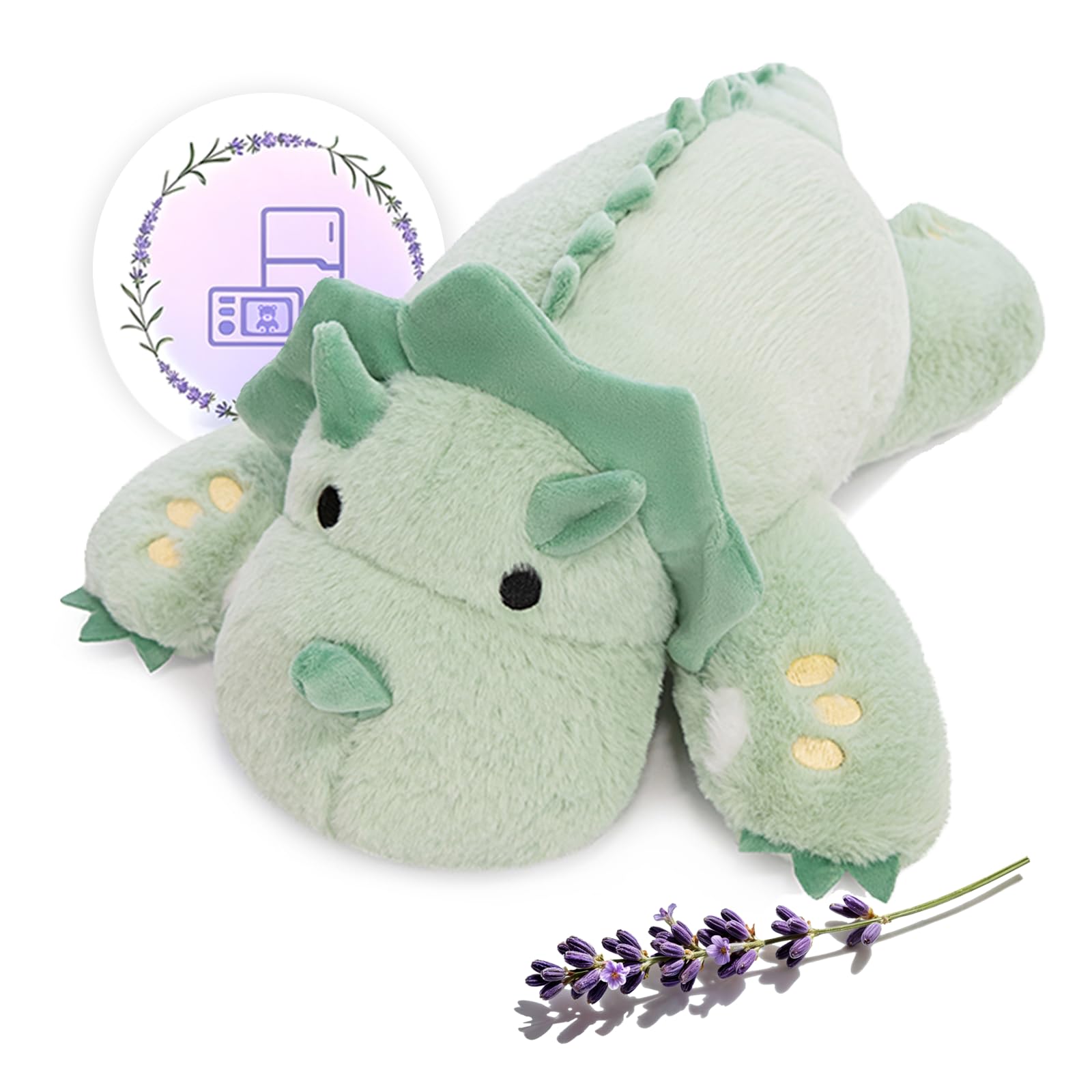 Amazon.com: KOWSI® Microwavable 2 LB Weighted Stuffed Triceratops