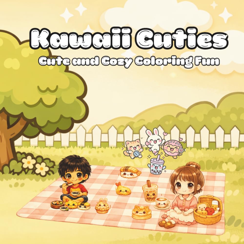KAWAII CUTIES: Cute and Cozy Coloring Fun