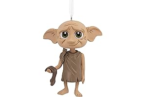 Hallmark 2022 Keepsake Christmas Ornament: Harry Potter, Dobby, Magic Is Mighty (Free Volkswagon Bug Ornament)