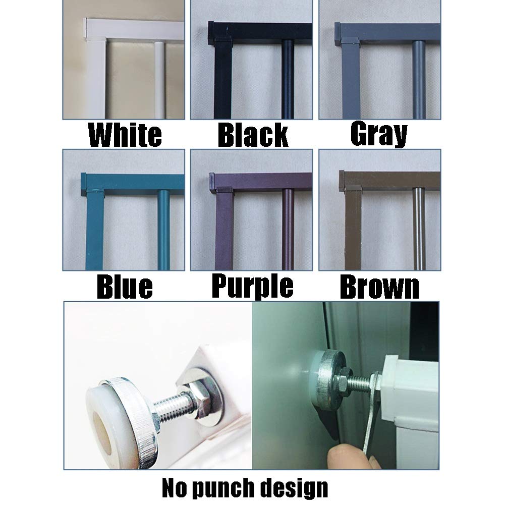 Barrera de seguridad para ventanas para barandillas de balcón, instalación montada a presión, 6 colores disponibles (blanco, 80 x 50 cm), protección para niños y mascotas, seguridad para el hogar.