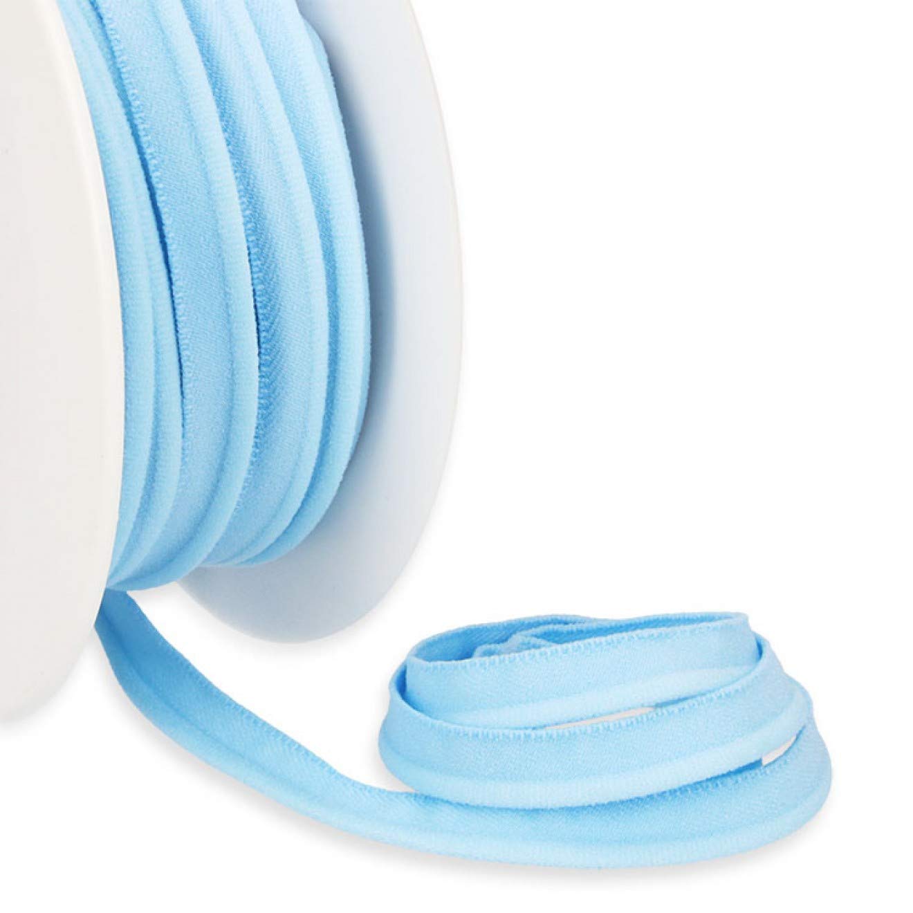 Paspelband Uni elastisch 10 mm col.015 helllblau 1 Meter