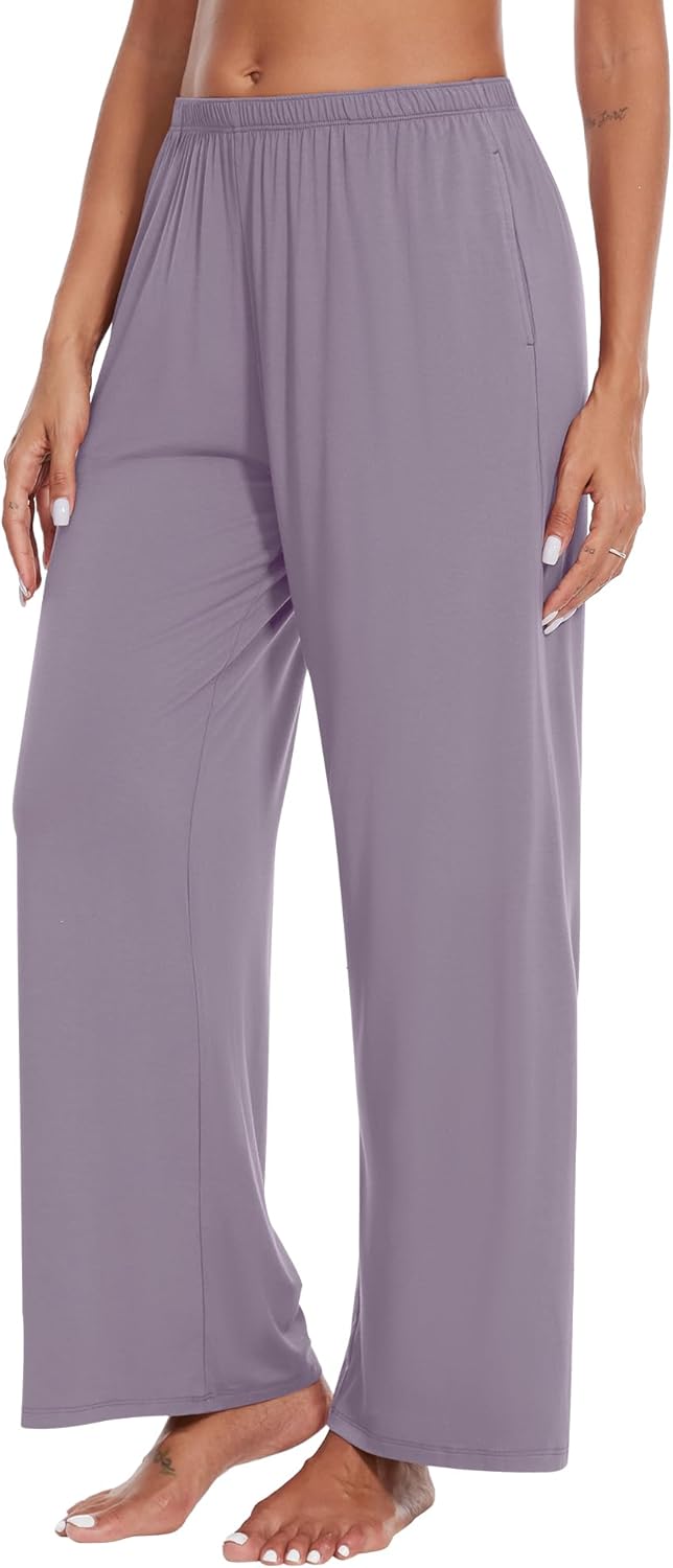 WiWi Viscose from Bamboo Women' s Pajamas Pants Soft Yoga Loose Pant Comfy Pajama Bottoms S-XXL - Image 4