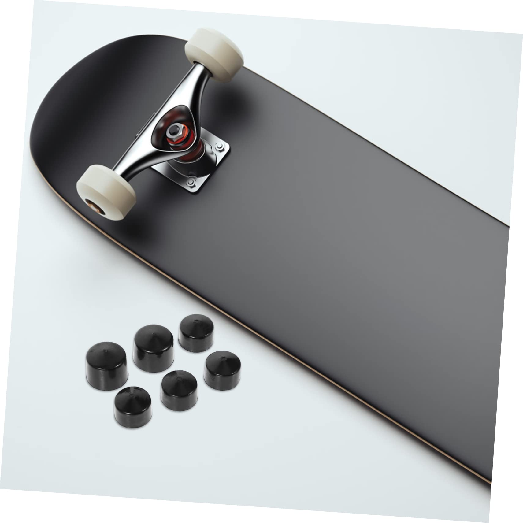 BRIGHTFUFU Skateboard Accessories Kit 2 Sets of Pivot Cups Truck Nuts Axle Washers Pu Material Essential for