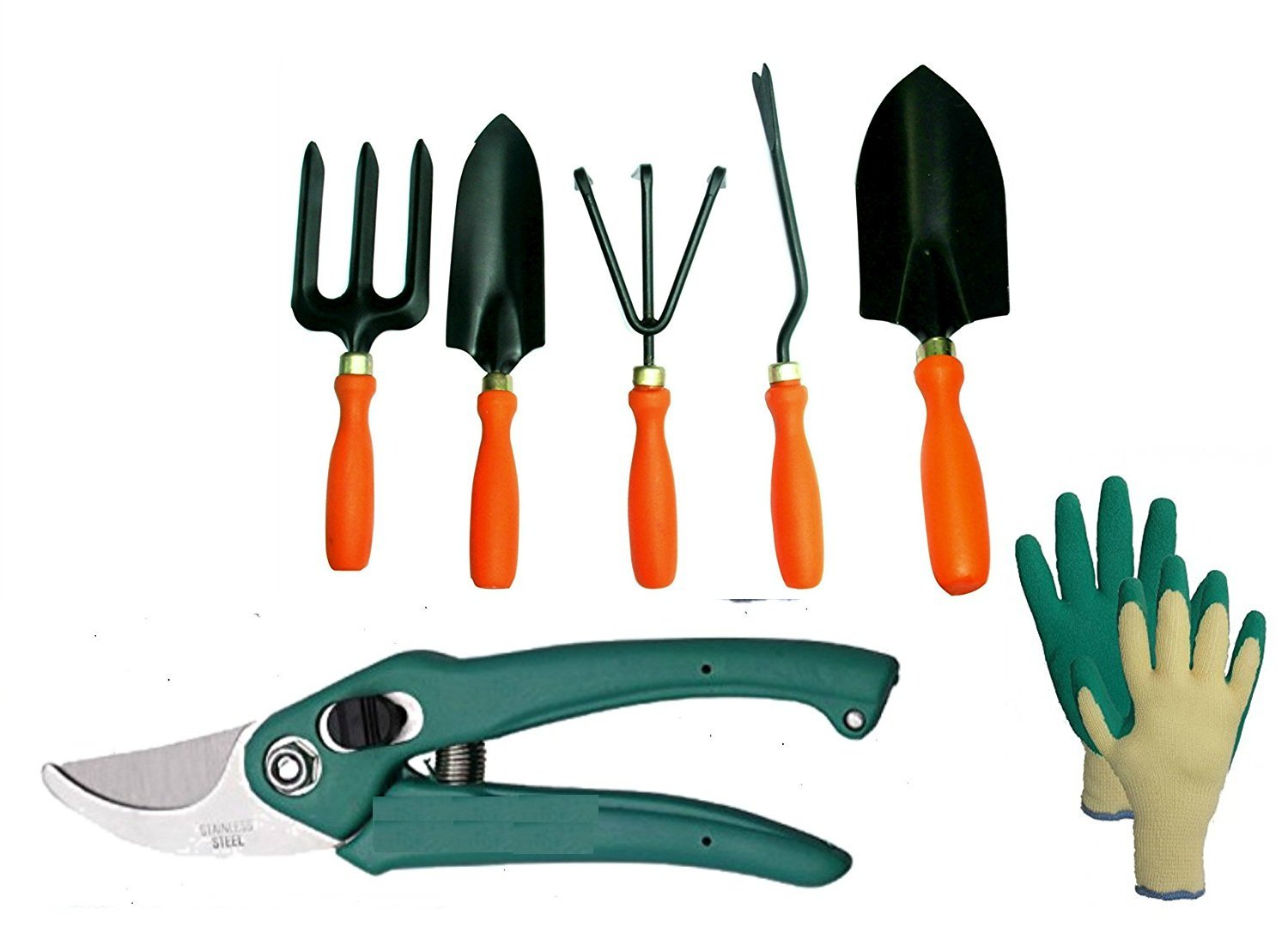See full amazon price history chart for Easy Gardening - 701 - Garden Tools Kit (6Tools) and Knit Gardening Gloves - Weeder,Trowel Big,Trowel Small,Cultivator,Fork, Pruner Easy Gardening - 701 - Garden Tools Kit (6Tools) and Knit Gardening Gloves - Weeder,Trowel Big,Trowel Small,Cultivator,Fork, Pruner (B01M64LI5D) Amazon Price History, Amazon Price Tracker
