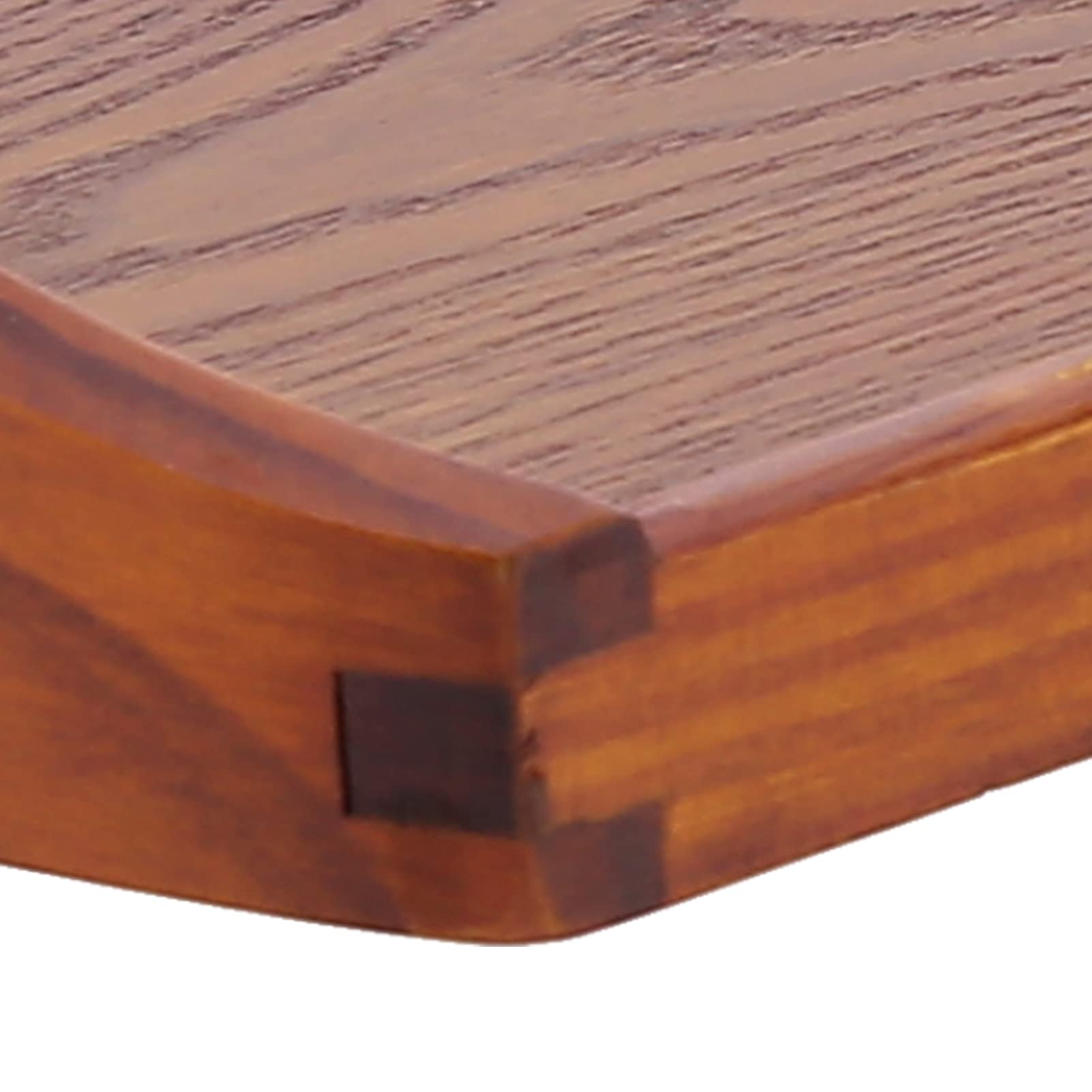 17,7 X 10,6 X 1,8 Zoll Großes Rechteckiges Holztablett, Tragbares Tee-Dessert-Obsttablett Mit Griff, Holz-Servierbrett Für Obst, Cupcakes Und Dekorative Kaffee-Tee-Platten