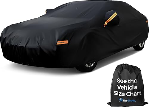 Miniatura 16 de EzyShade Funda de Coche de 10 Capas Impermeable para Todo Tipo de Clima. Consulte la Tabla de Tamaños del Vehículo para un Ajuste Preciso. Cubiertas