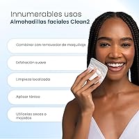 Vista 6 de Clean Skin Club Clean² Pads 2.0 [Nuevos y mejorados bordes] Almohadillas faciales garantizadas sin desprendimientos ni desgarros, capas triples
