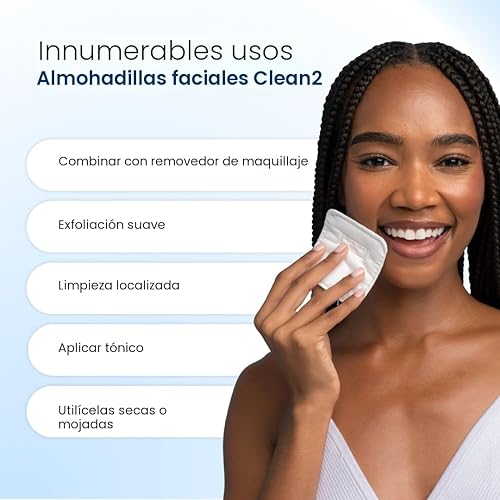 Miniatura 6 de Clean Skin Club Clean² Pads 2.0 [Nuevos y mejorados bordes] Almohadillas faciales garantizadas sin desprendimientos ni desgarros, capas triples