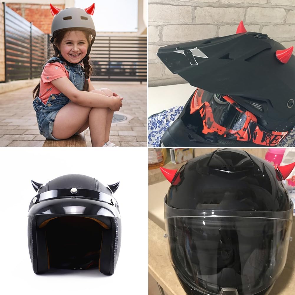 decorated motorcycle helmets Bavooty Helmet Horn, Helmet Decoration, Horn, 4 Pieces, Red, Black Automotive Color:WARP9 BLUE Trek Bicycle Gainesville | p_fullprice_onsale30 It might be hand