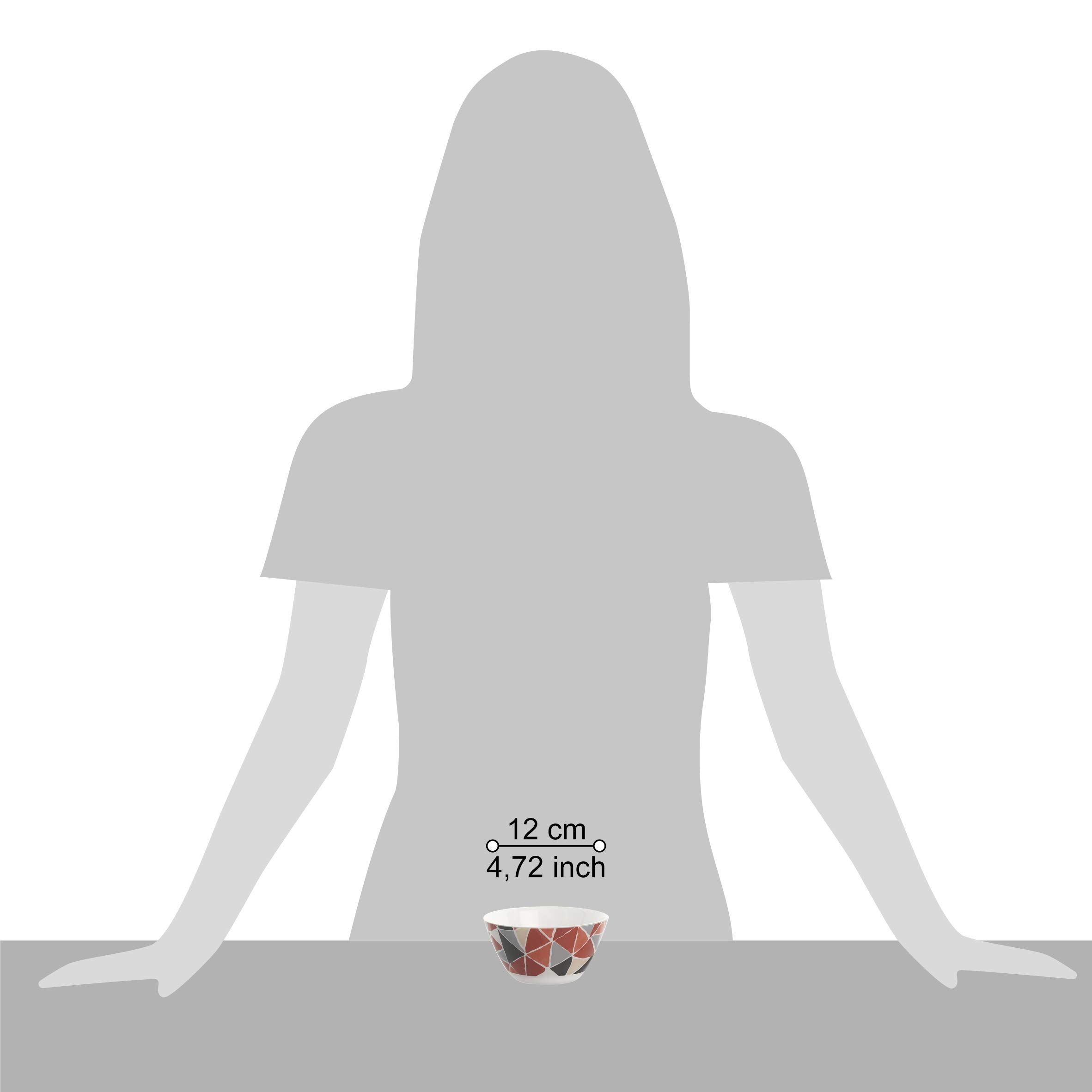 Set Di 3 Ciotole Colorate Omada Design - Infrangibili, Impilabili, Lavabili In Lavastoviglie - Linea Trendy - 40cl Cadauna - Foto 2