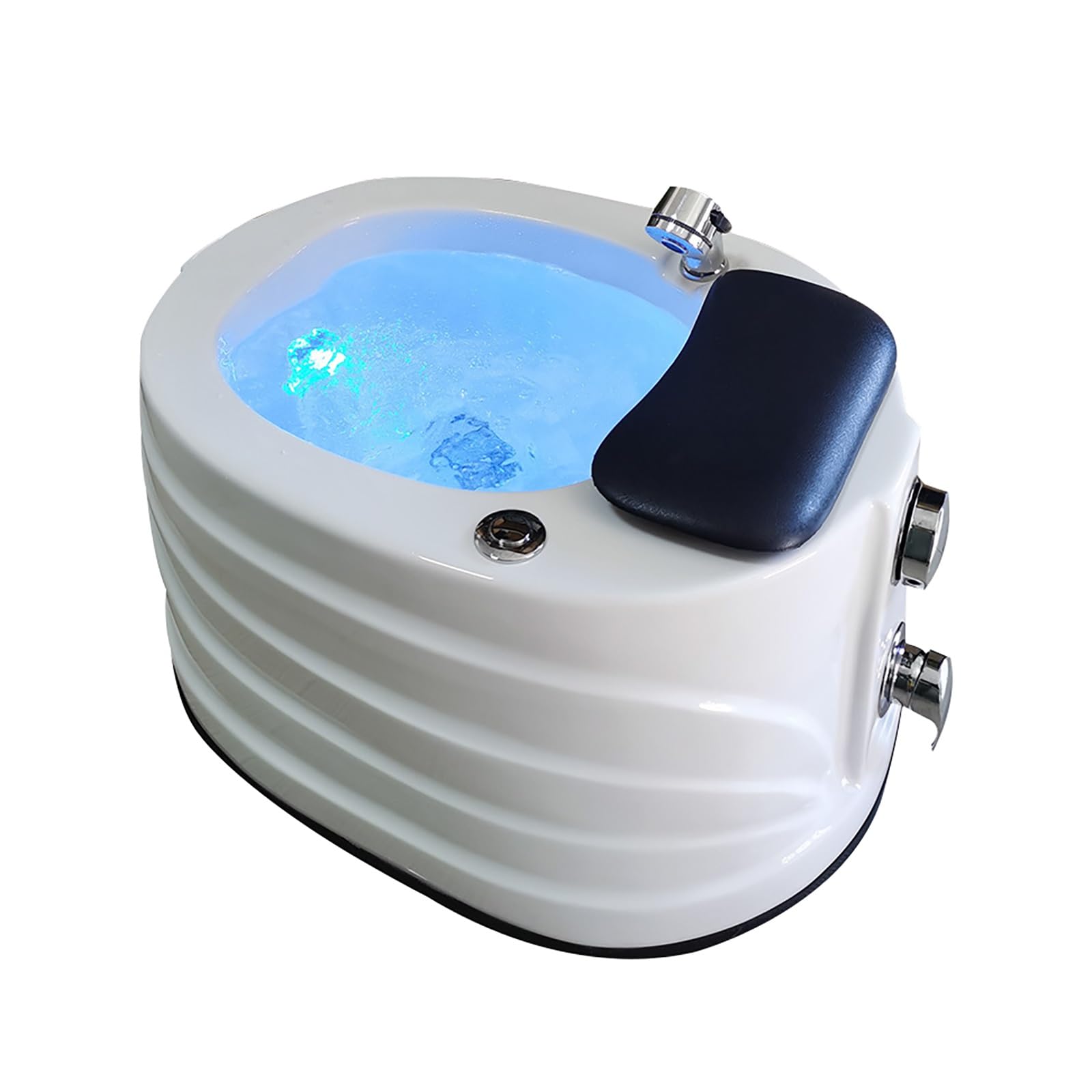 Pedicure wanna spa kąpiel stóp akrylowa głębokie spa pedicure miska z pedicure podnóżek, regulowana temperatura z masażem kolorowa lampa do hotelu, kąpieli stóp klubu