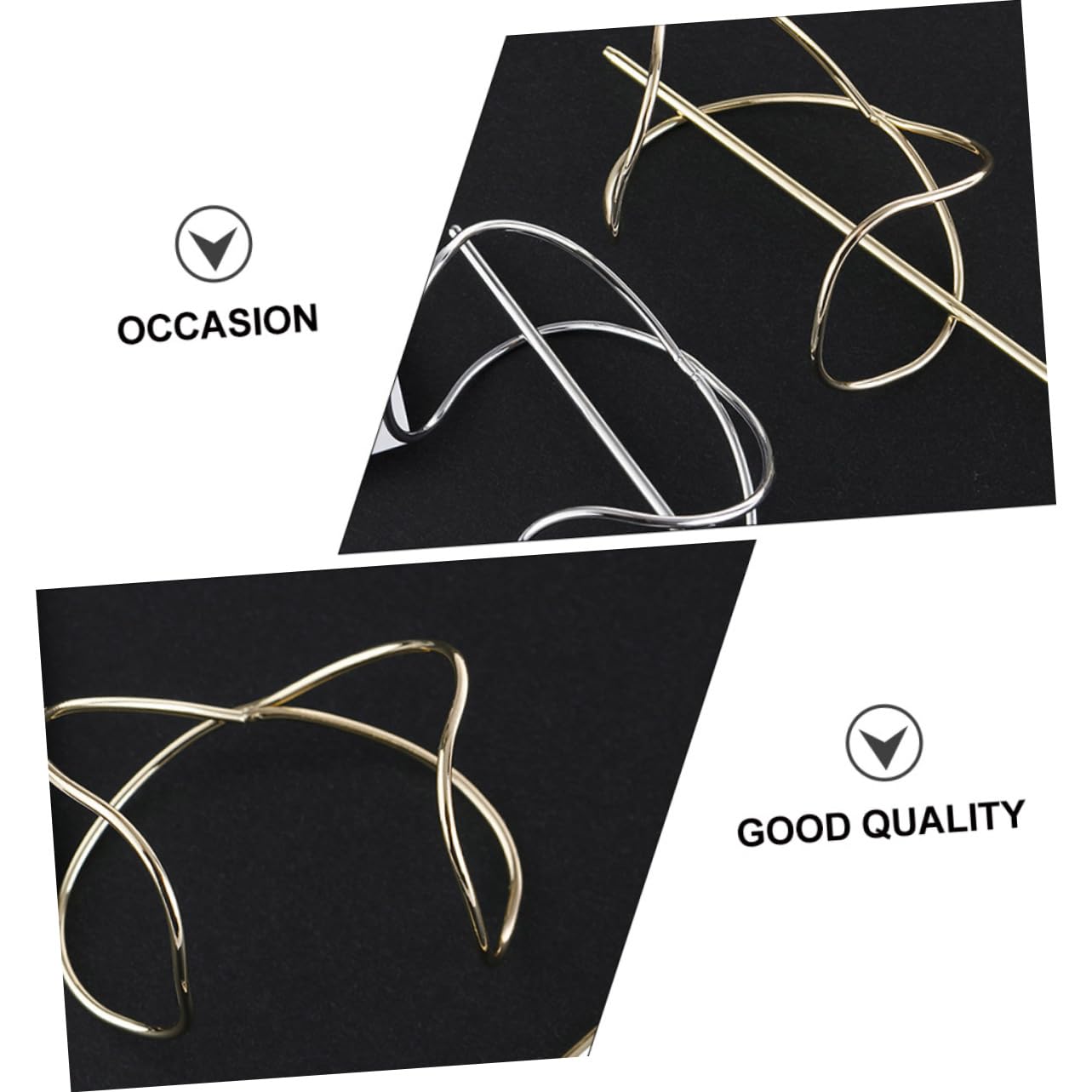 SHERCHPRY 2pcs Women Hair Cuff Bun Holders Durable Hair Accessories for Elegant Updos for Parties Weddings and Daily Wear