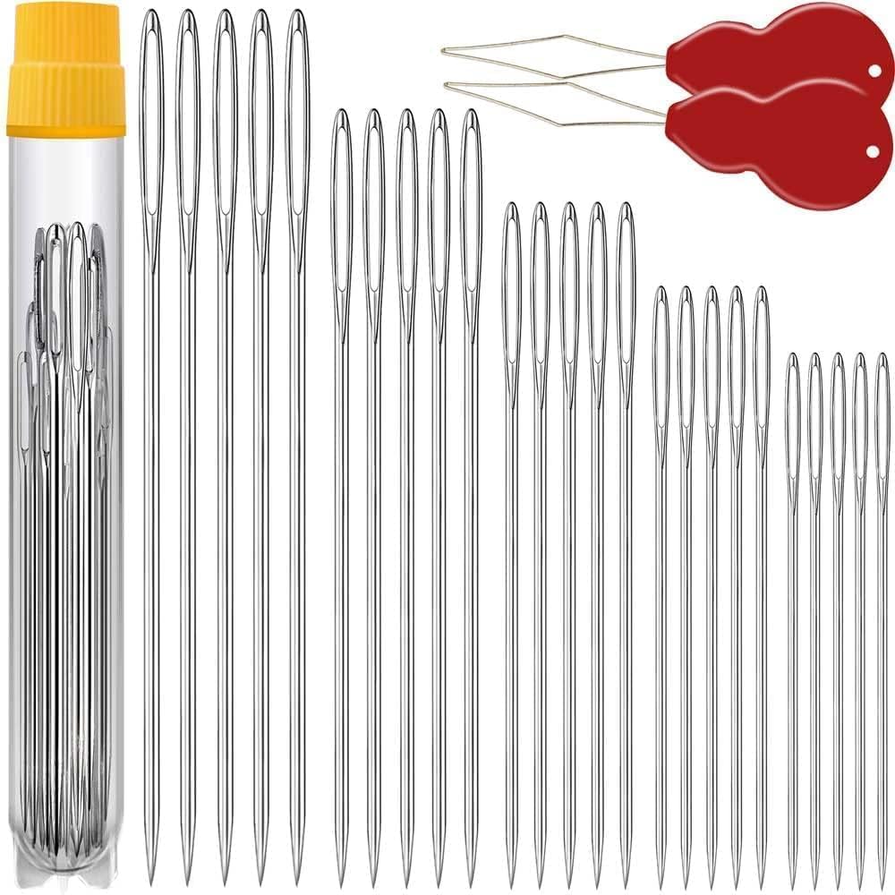 JollMono Premium Hand Sewing Needles for Sewing Repair (25 Pack)
