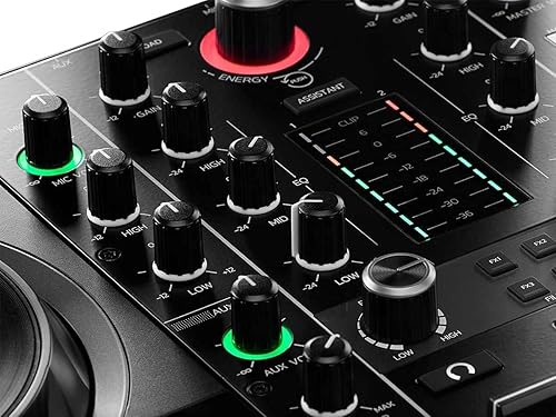 Miniatura 6 de Hercules DJControl Inpulse 500 MK2 | Paquete de controlador DJ de 2 canales con estuche, cable de distribución TRS a RCA y paño de pulido Austin