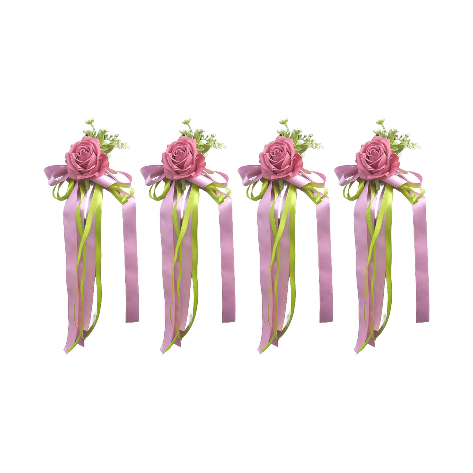 Jazuaiao Old Wedding Car Flower Set of 4 Permanent Faux Inflorescences Reception Party Decoration Intonation Wedding Accessories