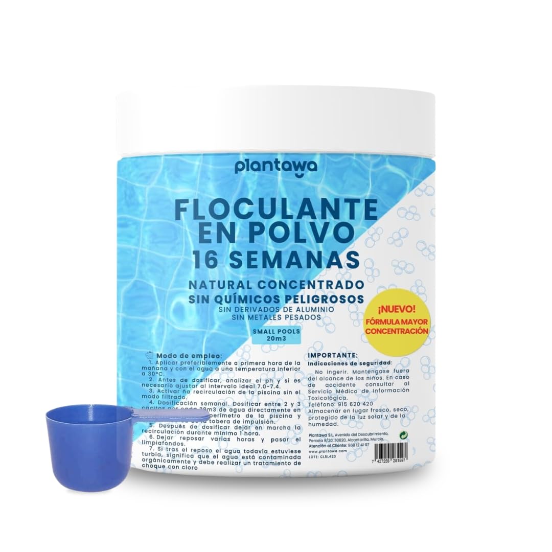 Floculant Concentré Piscine 14 Semaines – Clarificateur Naturel Végétalien Pour Eau Cristalline Sans Danger