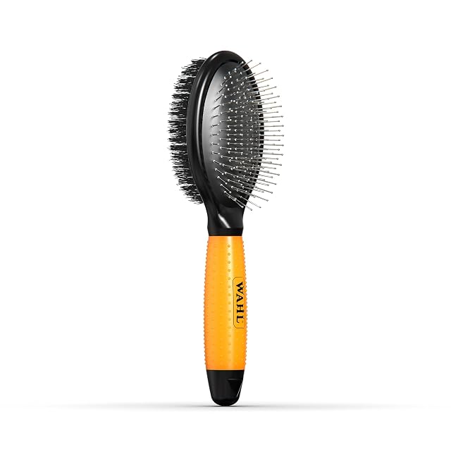 Wahl Cepillo de Aseo de Doble Cara de Púas Suaves y Cerdas para Desenredar