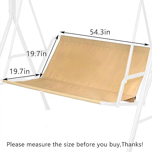 Miniatura 8 de Typutomi Funda de repuesto para asiento de columpio, 600D gruesa Oxford impermeable para silla, funda de cojín de repuesto para columpio de 23
