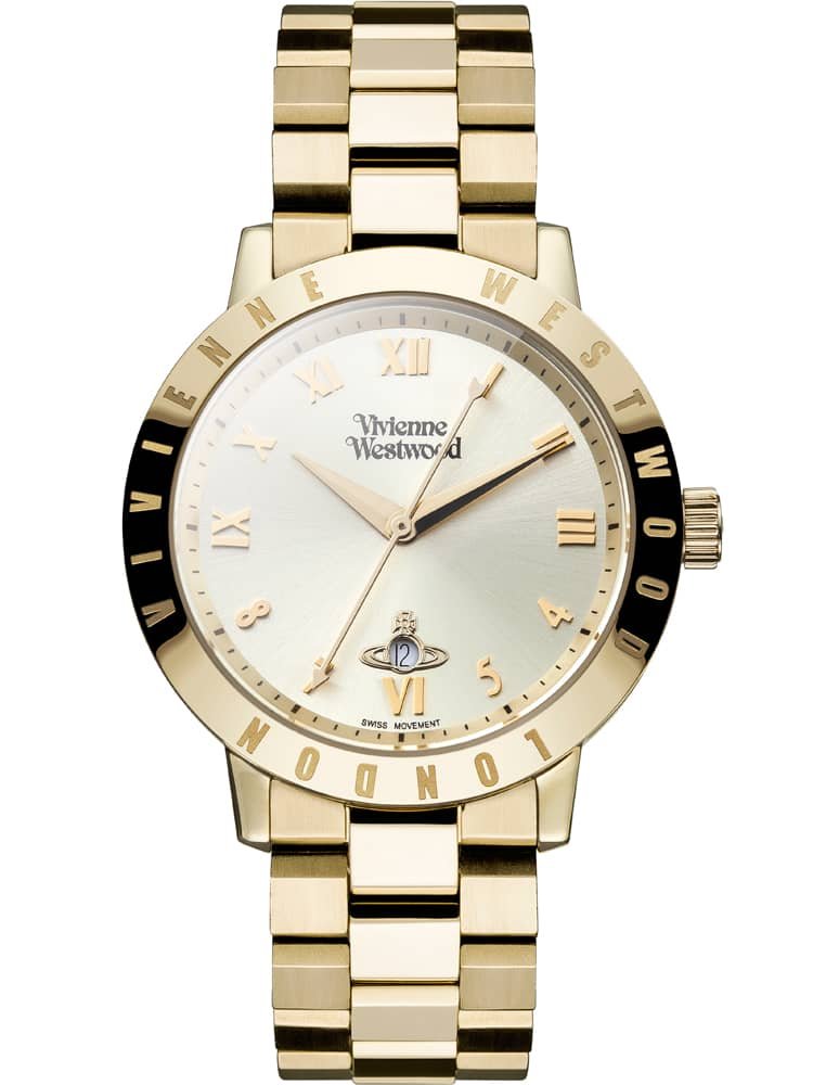Vivienne Westwood Bloomsbury Damen-Quarzuhr mit Analog-Anzeige und Edelstahl-Armband