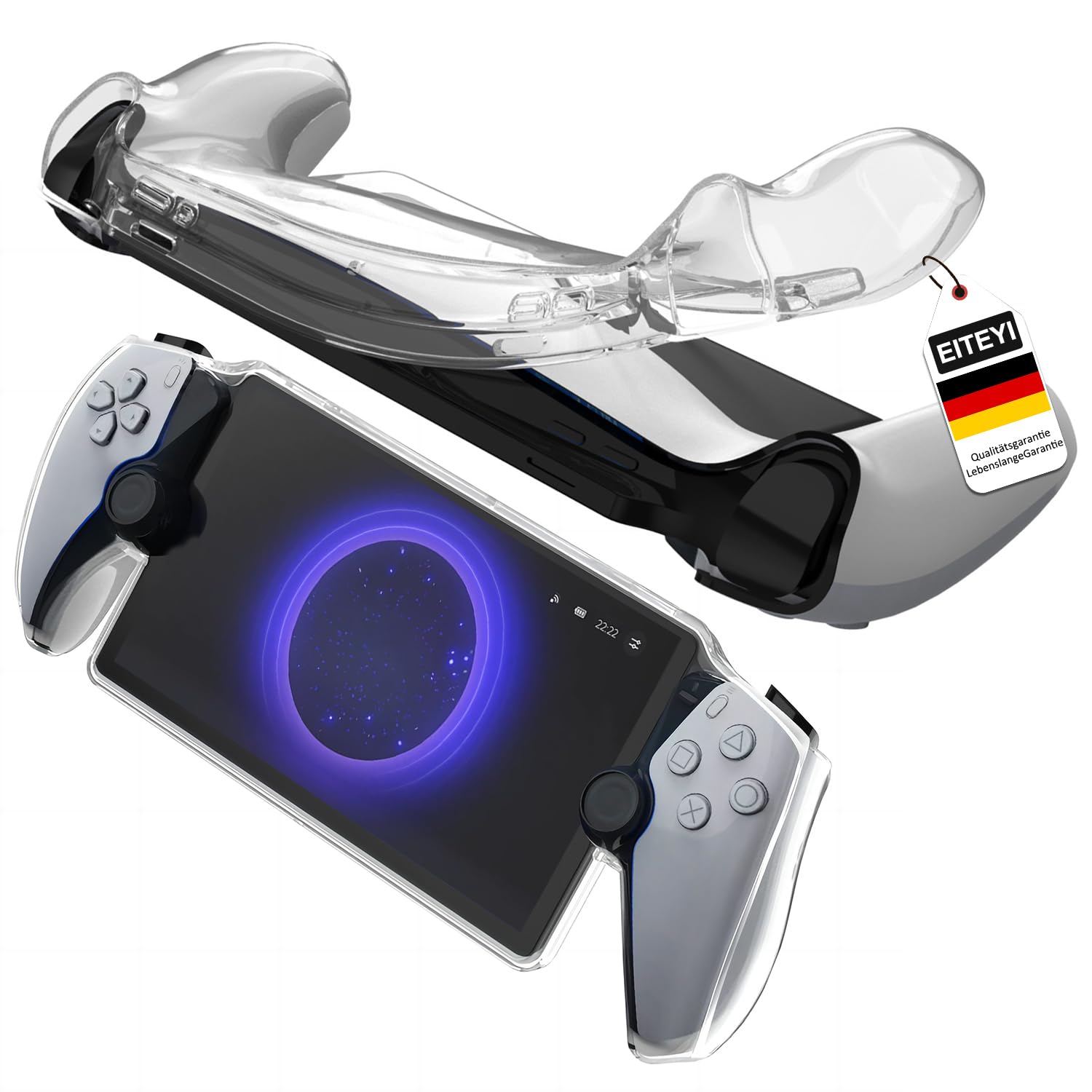 Coque de Protection pour PlayStation Portal PS5[PS Portal] Housse PlayStation Portal Accessoires Machine de Jeu, Coque de Protection en TPU Absorbant Les Chocs- Transparent,Anti-Chocs