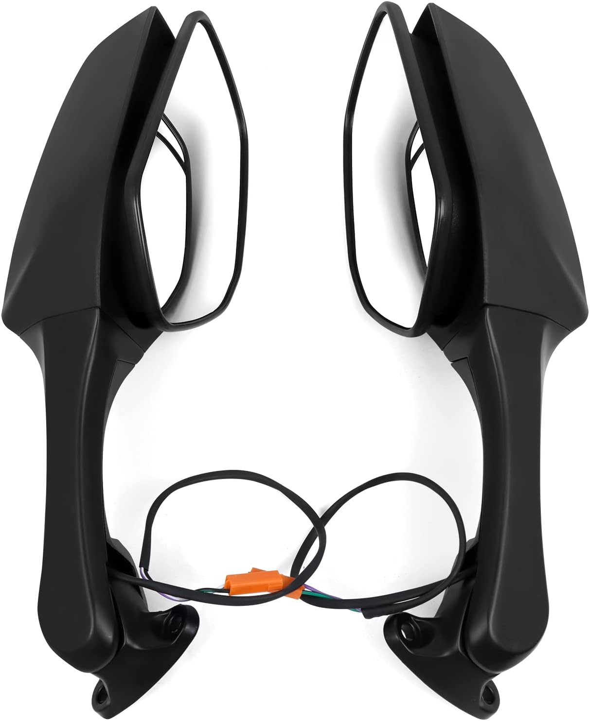 MZS Motorcycle Mirrors With Turn Signals, Racing Rearview