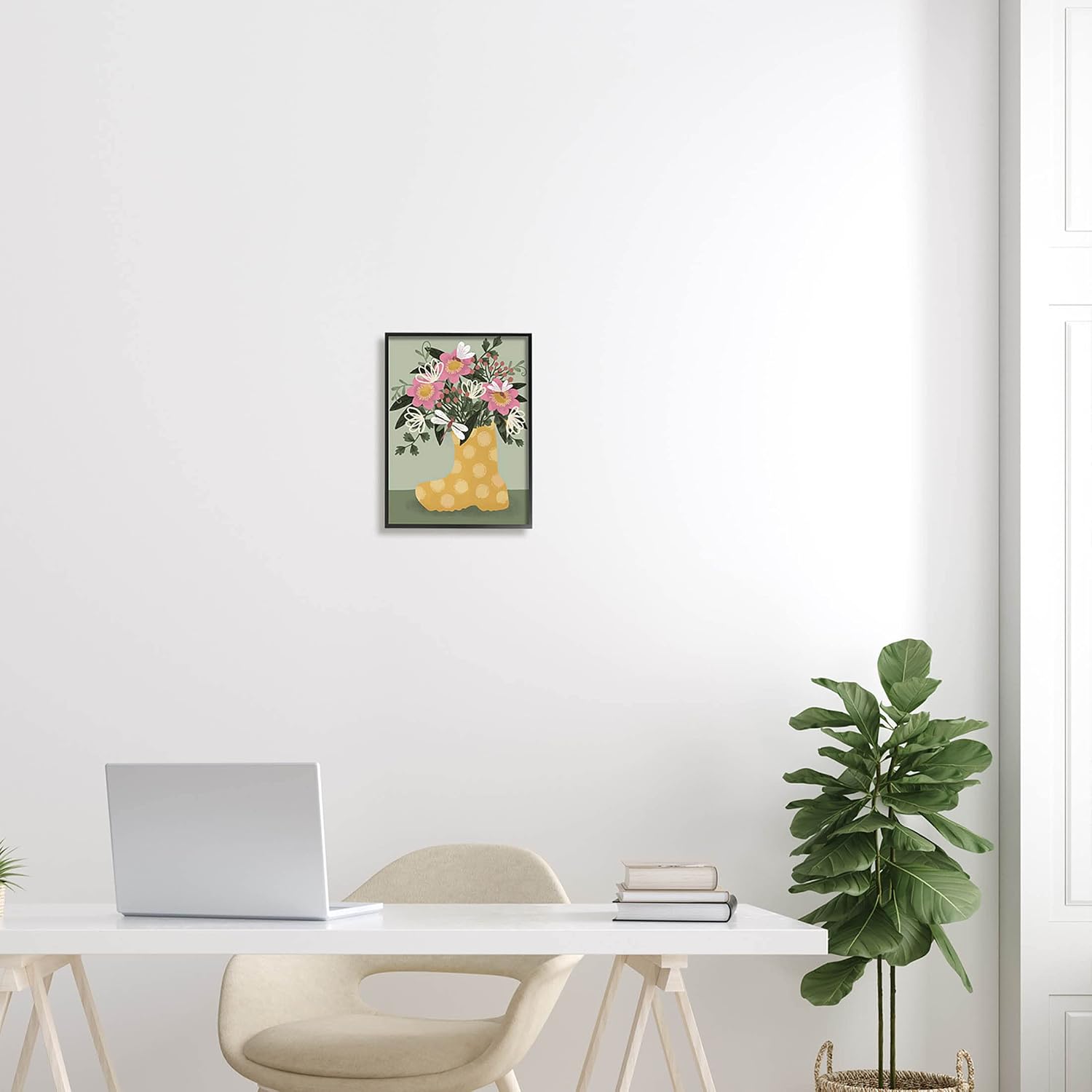 Stupell Industries Casual Dragonfly Garden Bouquet Giclee Framed Wall Art, Design by Kristina Hultkrantz