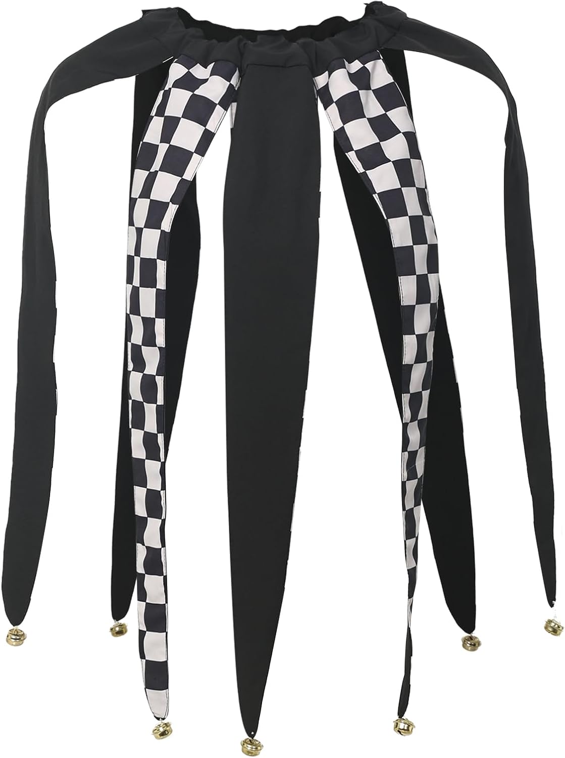 Jester Neck Collar with Bells Adult Clown Collar Costume Accessory