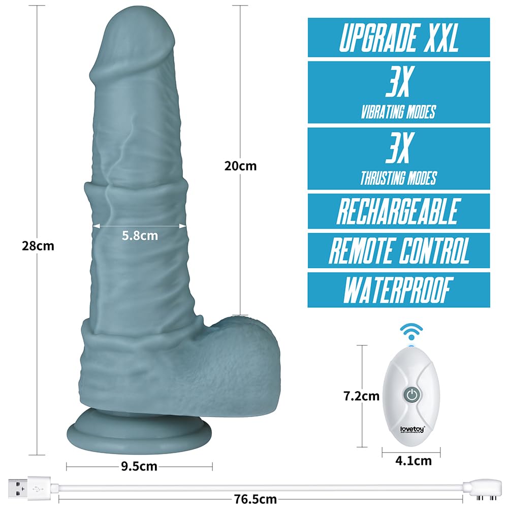 lovetoy 10" Monster Dildo with Dual Density Big Anal Dildo Large Realistic Huge Suction Cup Giant Anal Toy Plugs Large Strap On Dragon Thick Sex Toys for Her: 11 inch Best Thrusting Dildo Dual Density Large Vibrating Fantasy Anal Dildo, Big Dragon Horse Dildo with Remote Control, Huge Bad Dragon Silicone Realistic Consoladores Long Monster Dildo Sex Toy