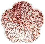 有田焼 幸楽窯 豆皿 小皿 直径約9cm 祥瑞捻梅 銀彩 迎春食器 日本製 97132