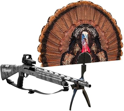 MOJO Outdoors Tail Chaser Max, señuelo portátil de caza de pavo pintado realista, equipo de caza de pavo y accesorios, color marrón