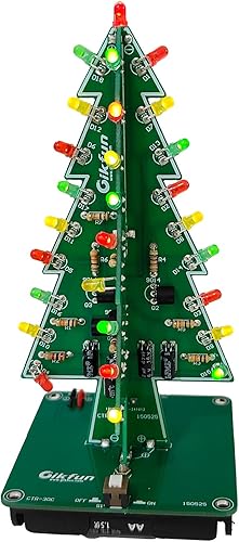 Gikfun 3D USB árboles de Navidad 3 colores LED DIY Kit Flash LED Circuito EK1719
