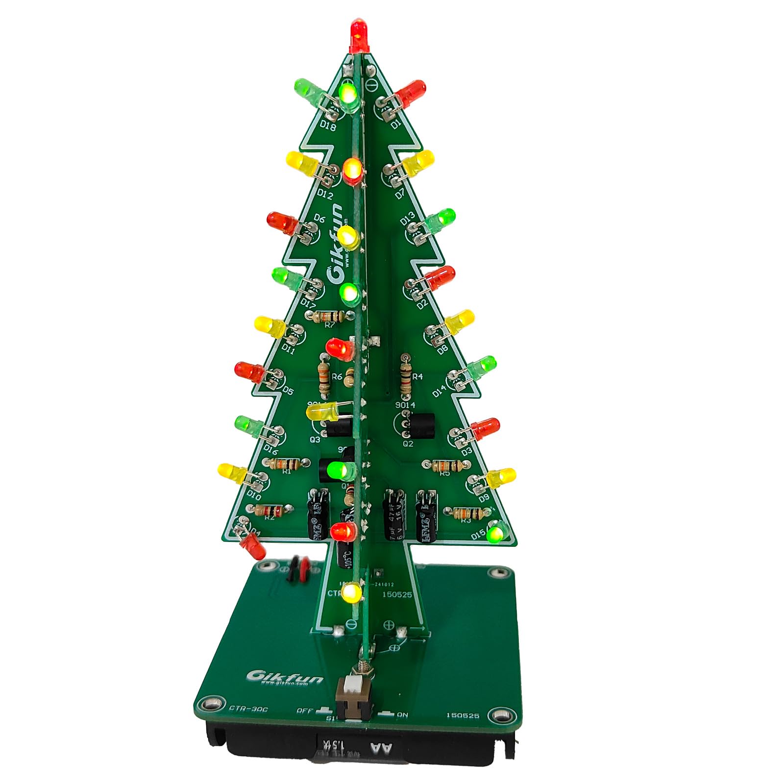 Amazon.com: Gikfun 3D USB Christmas Trees 3 Colors LED DIY Kit